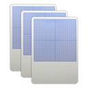 11" x 16" Graph 1/4" Dry Erase Boards 3ct