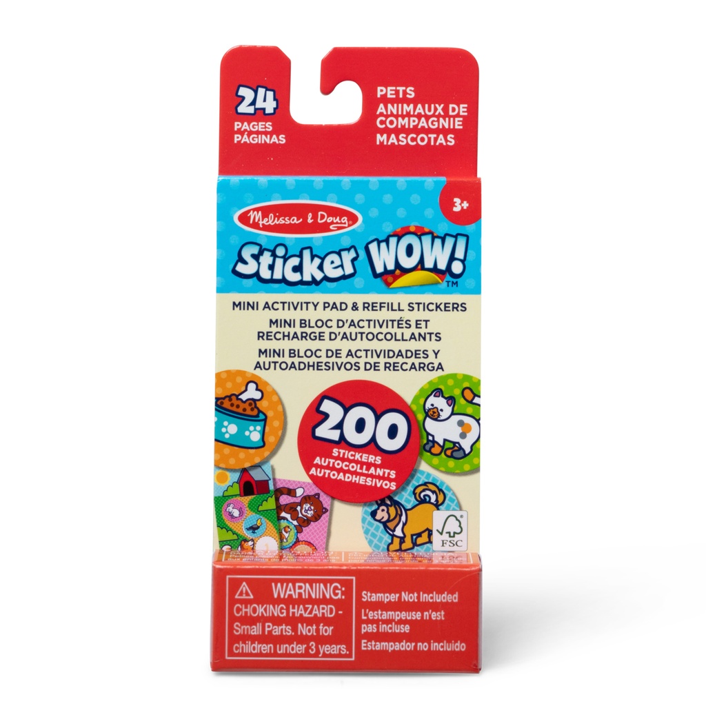 Sticker WOW! Pets Mini Activity Pad with Refill Stickers