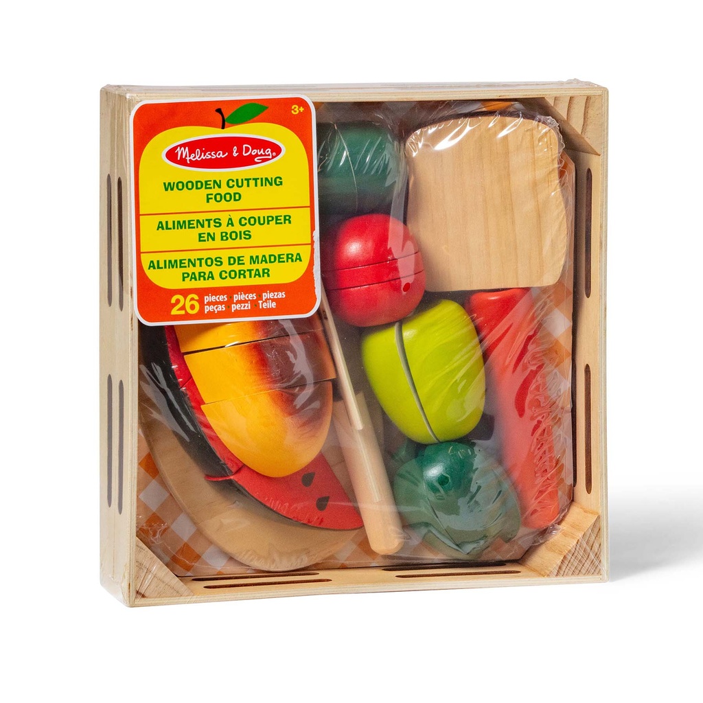 Wooden Cutting Food Play Set