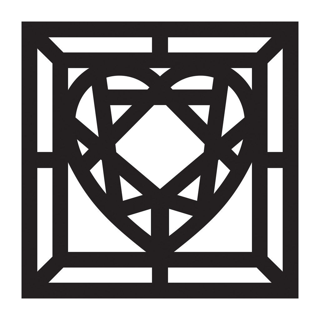 Stained Glass Heart Cardstock Frames