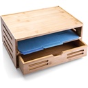 Bamboo Base with Drawer Organizer