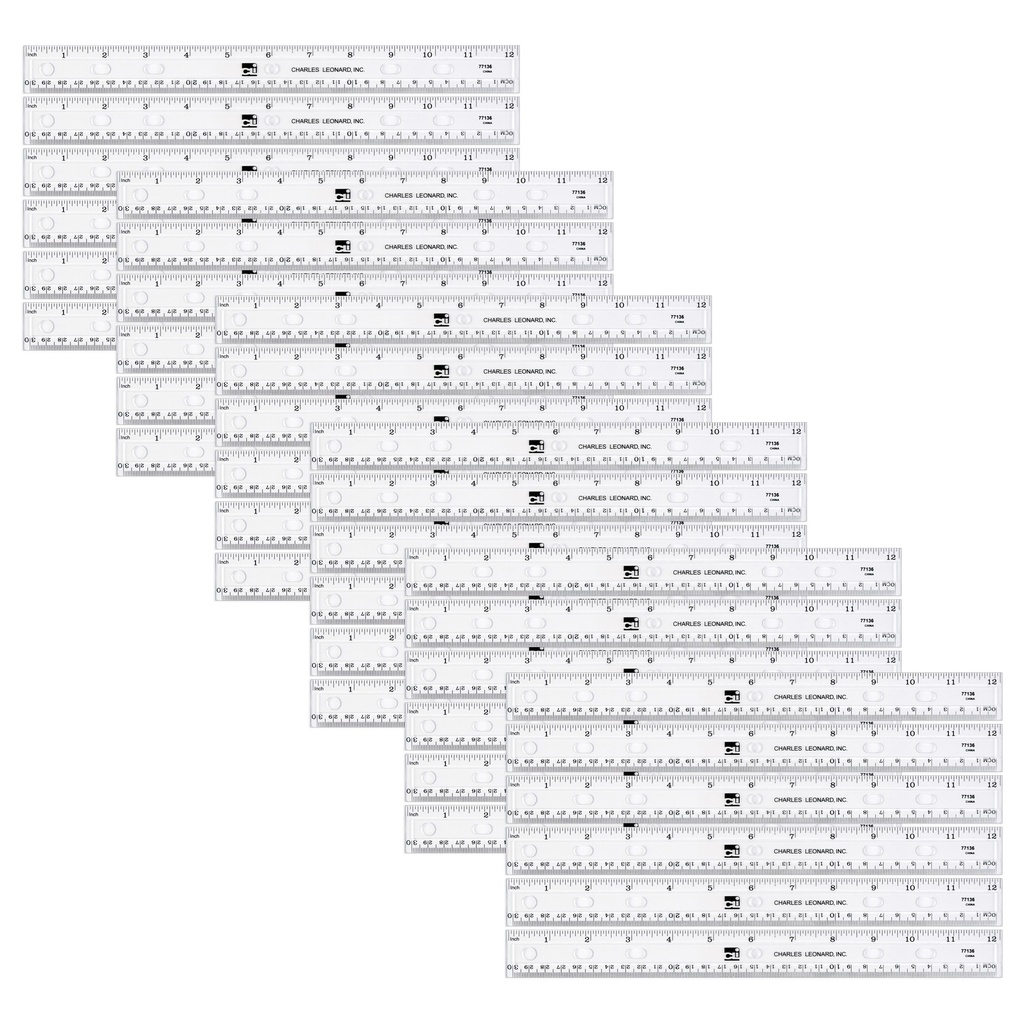 12" Plastic Ruler 36ct (77136ST CLI)