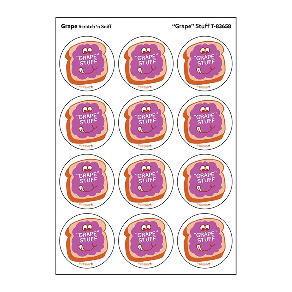 "Grape" Stuff Grape Scent Stickers