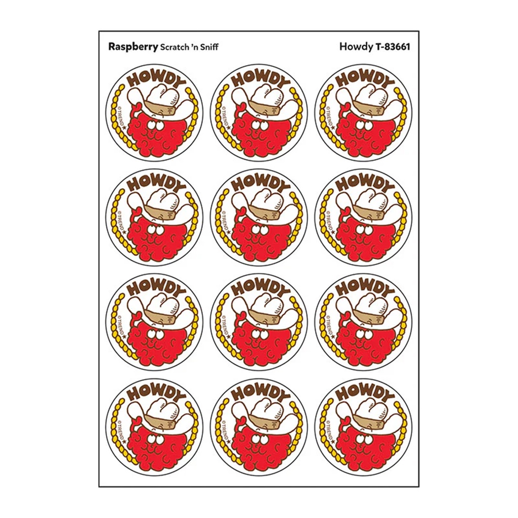 Howdy Raspberry Scent Stickers