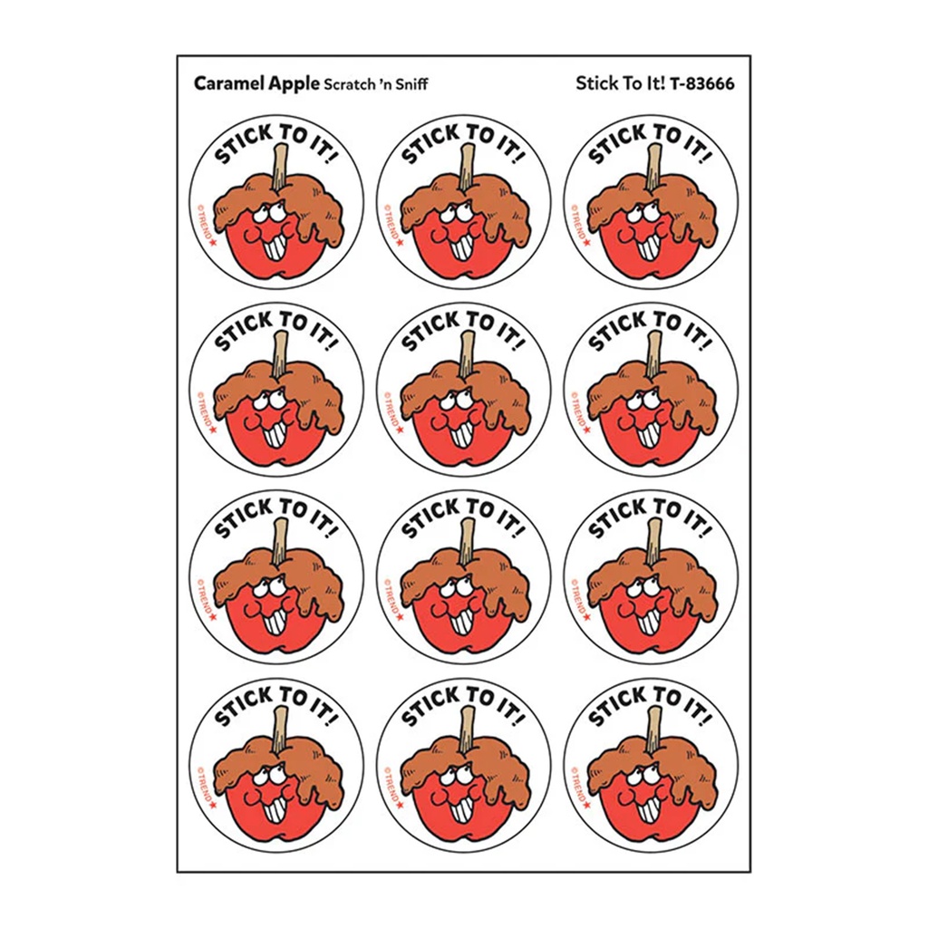 Stick to It! Caramel Apple Scent Stickers