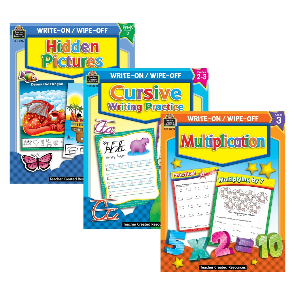 Skill-Building Write & Wipe Activity Books Kit