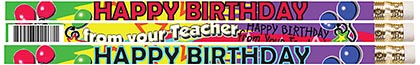 12ct Happy Birthday From Your Teacher Pencils