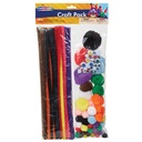 Craft Pack with Stems, Poms, & Wiggle Eyes