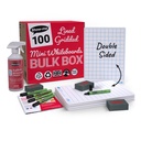 Lined/Gridded Double Sided Lapboards Set of 100 with Pens, Erasers, Cleaner