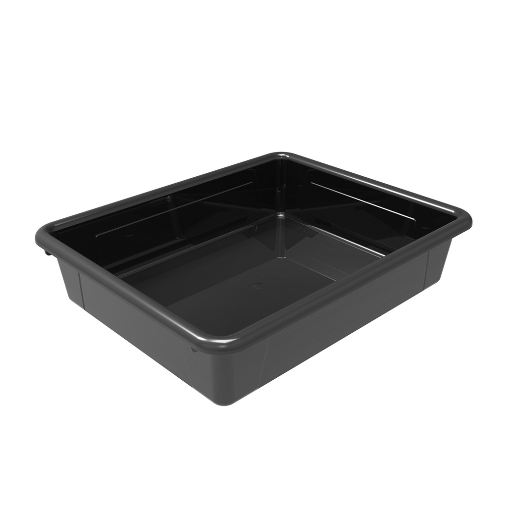 Black Flat Storage Trays Pack of 5
