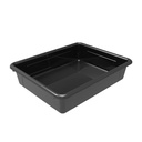 Black Flat Storage Trays Pack of 5