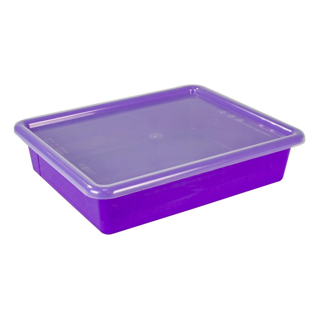 Purple Storage Tray with Lid
