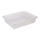 Clear Flat Storage Tray with Lid
