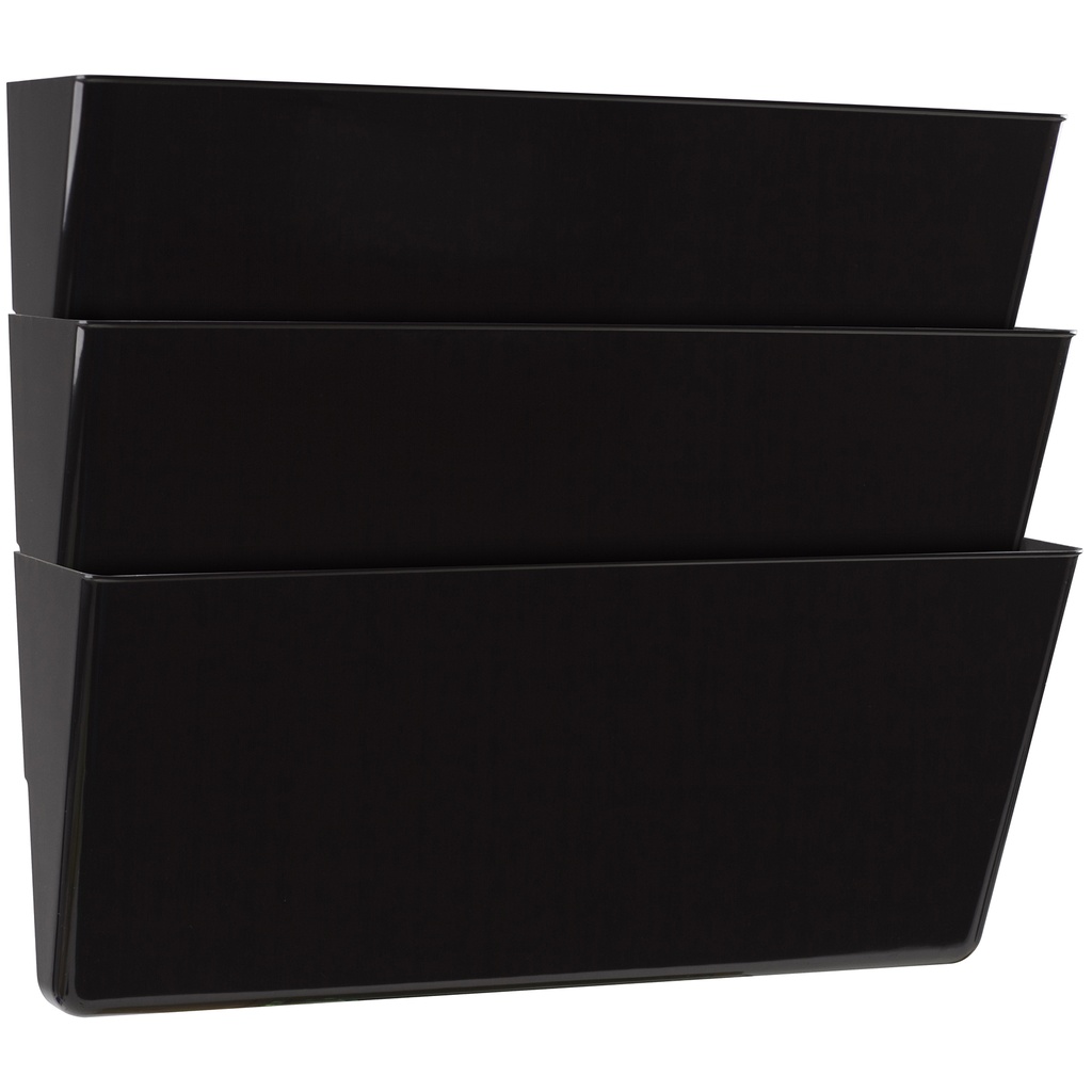 Black Legal Size Unbreakable Wall File Set of 3