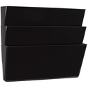 Black Legal Size Unbreakable Wall File Set of 3