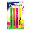 Fluorescent Highlighters 4 Assorted
