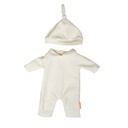 Beige Pajamas with Hat 15" Doll Clothing Set