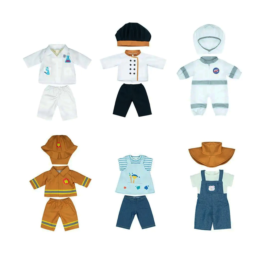 6 Professions 15" Doll Clothing Sets