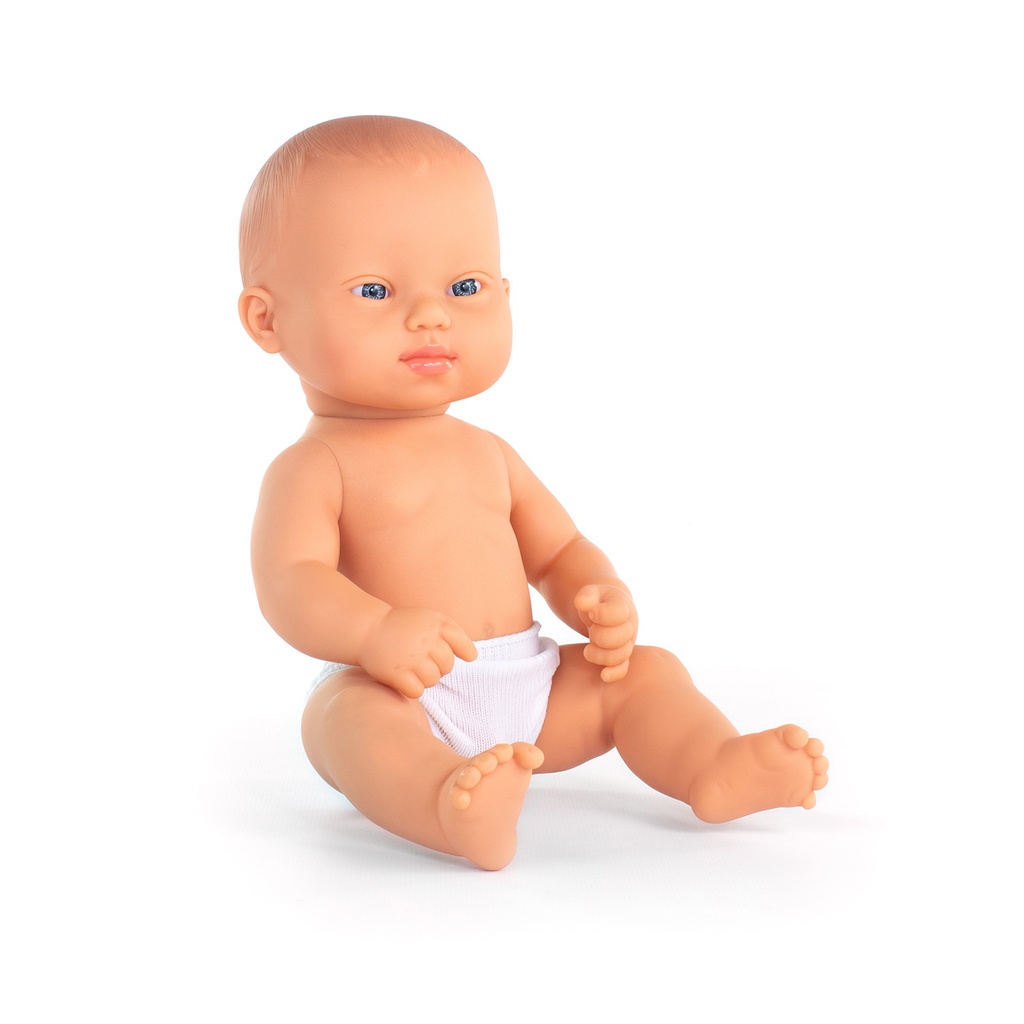 Caucasian Girl with Down Syndrome 12.625" Baby Doll