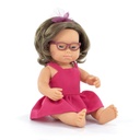 Caucasian Girl with Down Syndrome & Glasses 15" My Friends & Me Baby Doll