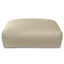 Lino Oversized Faux Leather Ottoman & Foam-Filled Lounger