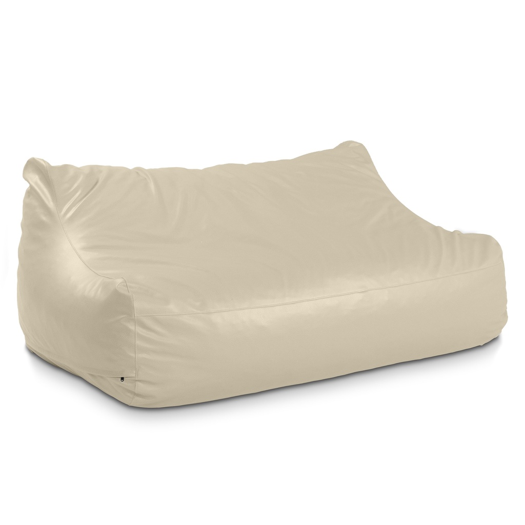 Lozia Loveseat Large Faux-Leather Foam Bean Bag Sofa