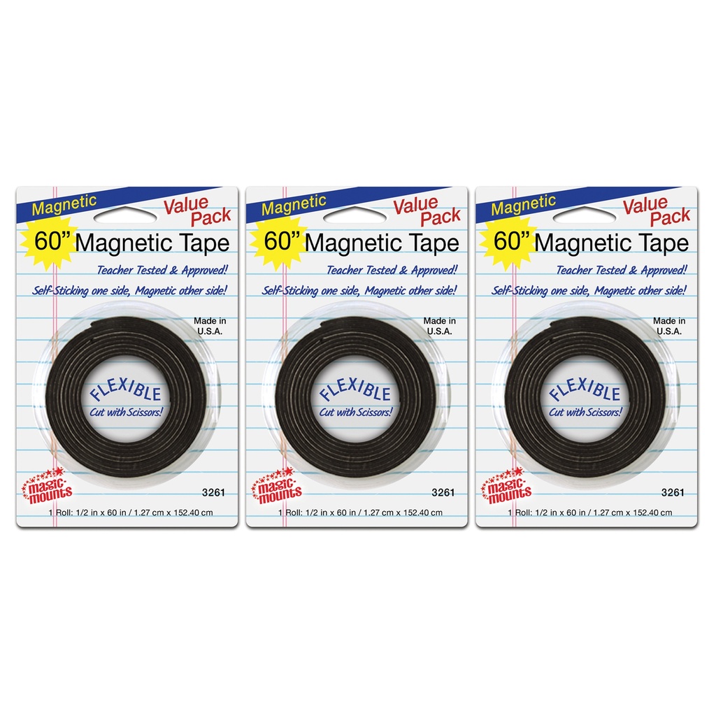 Magnetic 1/2" X 60" Tape Rolls