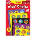 TREND® Kids’ Choice Stinky Stickers® Variety Pack,1" diameter (each sticker), 480 stickers 