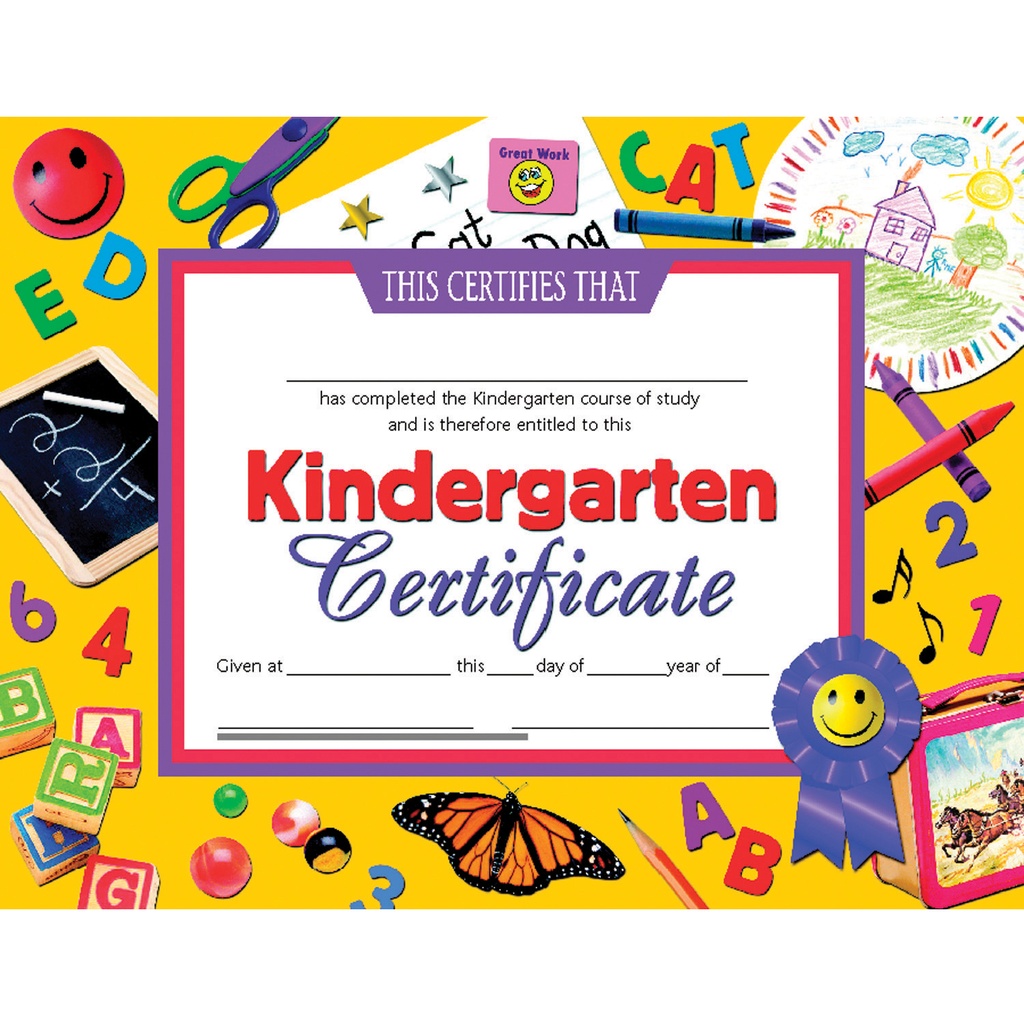 Hayes School Publishing® Kindergarten Certificates — Celebrate end‑of‑year completion
