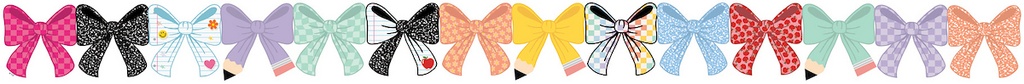 Teacher Created Resources® Cool for School Bows Die-Cut Border Trim
