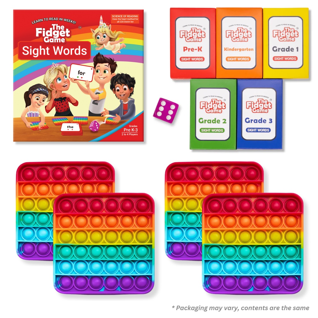 The Fidget Game Sight Words Educational Game — Sight Words Learning Game