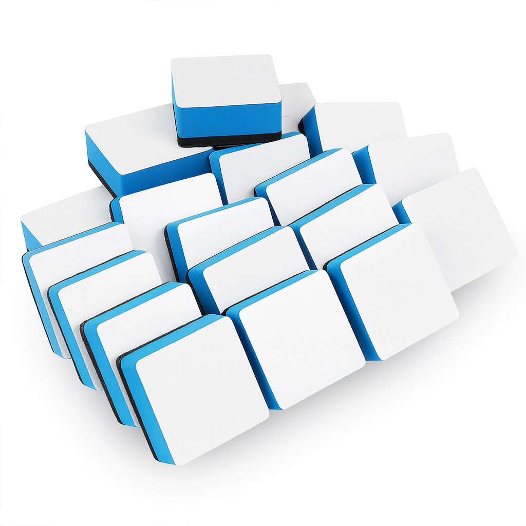 Flipside Products 2" x 2" Dry Erase Eraser Board Buddies - 24 Pack — Dry Erase Board Eraser Set
