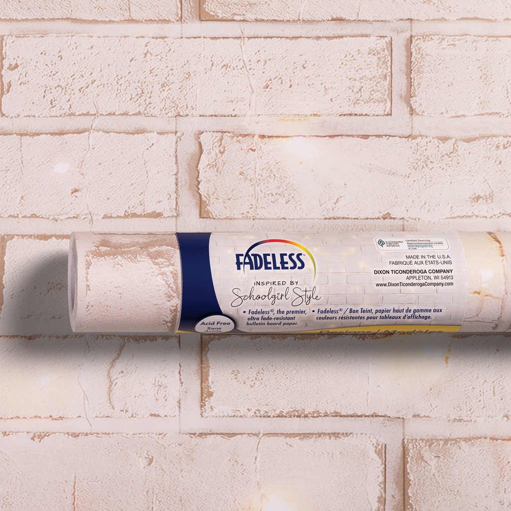 Fadeless® Schoolgirl Style Bulletin Board Paper, 48" x 50', Cozy Vibes — Bulletin Board Paper Roll