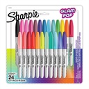 Sharpie® Glam Pop Permanent Markers, Fine Point, 24 Count — Permanent Marker Set