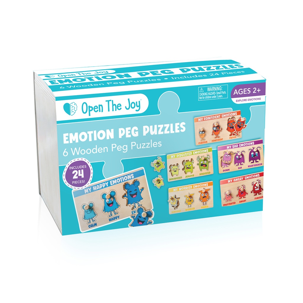 Open the Joy® My Emotion Levels Peg Puzzles — Social-Emotional Learning Kit