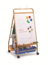Copernicus Bamboo Primary Teaching Easel (PTE80) — Dual‑Surface Magnetic Dry‑Erase & Flannel Classroom Easel