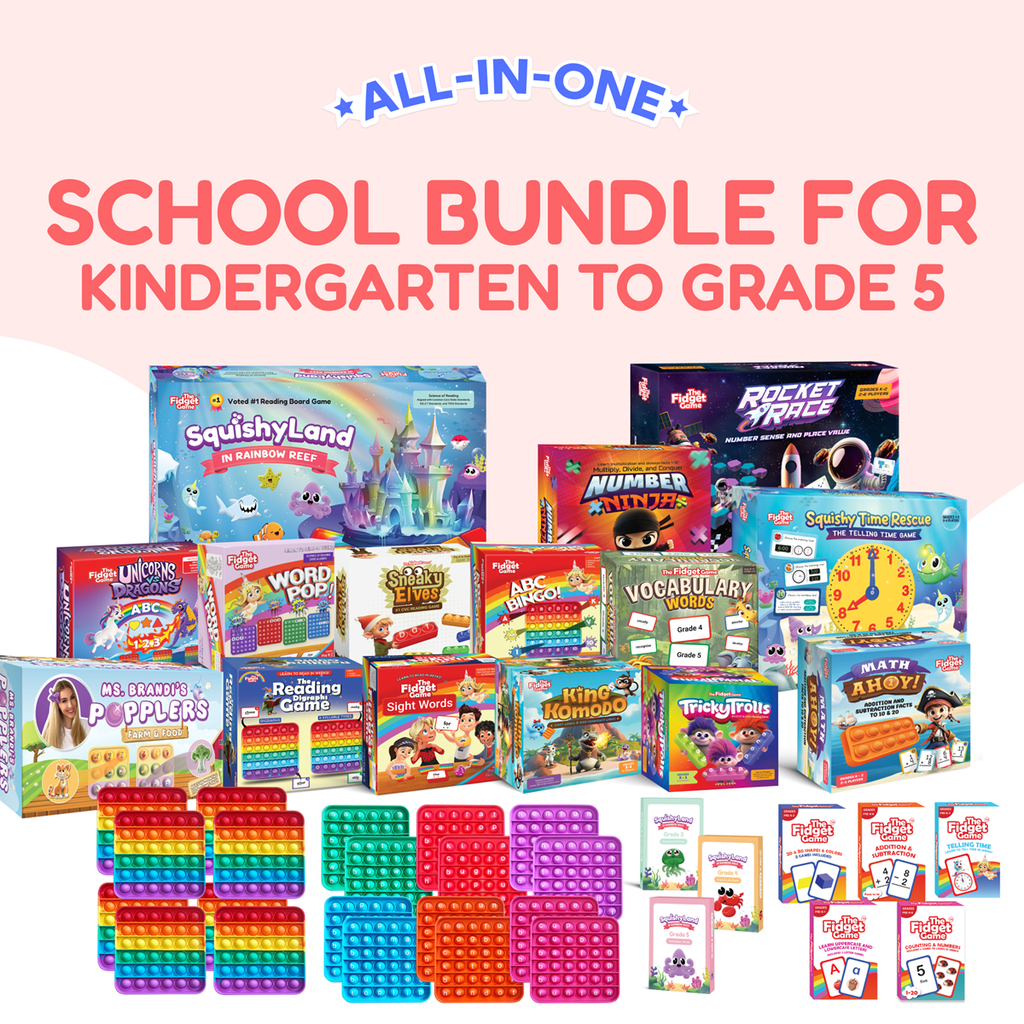 The Fidget Game® Small School Bundle — An all-in-one library of literacy, math, and skill-building games for Pre-K through Grade 5