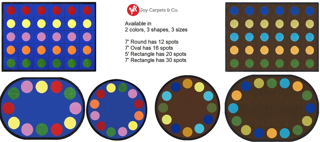Lots Of Dots Rug 5ft 4in x 7ft 8in Rectangle