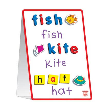 Scholastic® Magnetic Tabletop Learning Easel — Portable two‑sided board