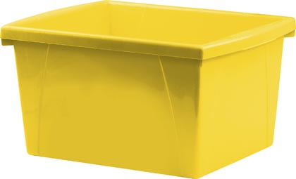 [61453U06C STX] Small Classroom Storage Bin Yellow Each