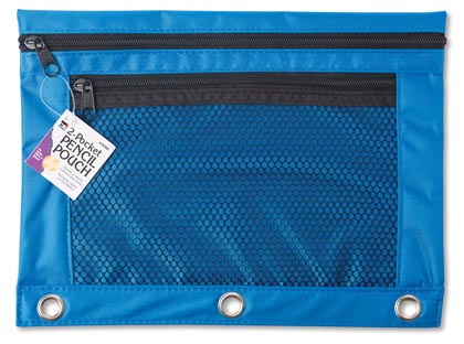 [76350 CLI] Charles Leonard® Mesh Binder Storage Pocket — Two Pockets, Single