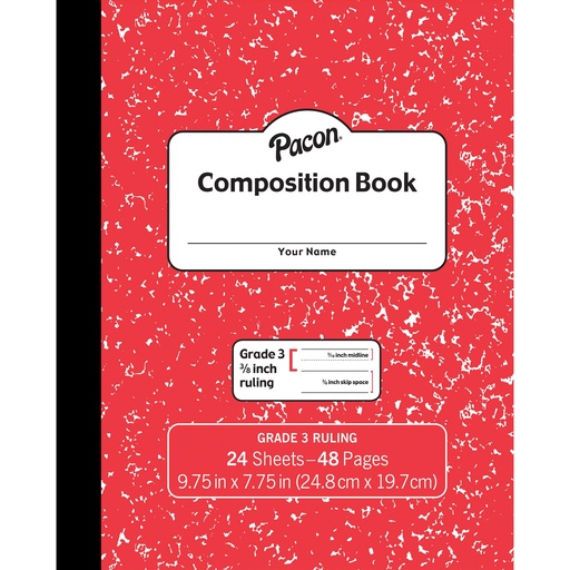 [MMK37139 PAC] One Subject Composition Book for Gr 3