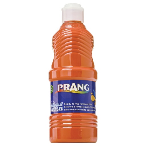 [10702 DIX] Prang® Washable Tempera Paint, Orange, 16 oz,16 fl oz, 1 Bottle 