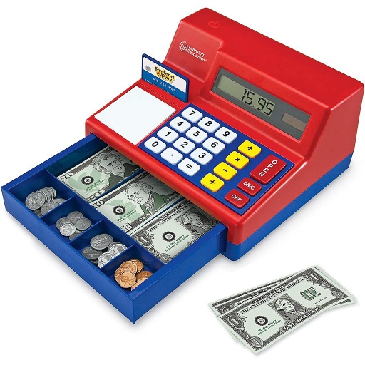 [2629 LER] Pretend & Play Calculator Cash Register