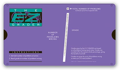 [5703PURPLE EZ] Purple E Z Grader