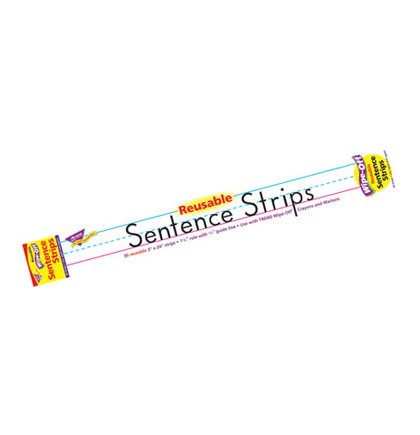 [4001 T] 30ct White Sentence Strips