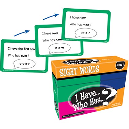 [7869 TCR] Teacher Created Resources® I Have, Who Has Sight Words Game, Grade 1 — Whole‑Class Sight‑Word Fluency