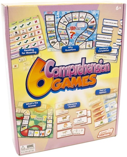 [406 JL] Junior Learning® 6 Comprehension Games, Sentence & Meaning Skills (JRL406)