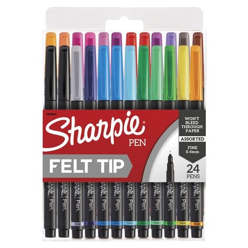 [1983967 SAN] 24ct Fine Sharpie Art Pens in Hard Case