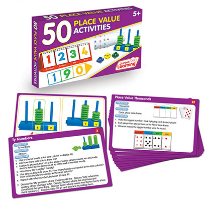 [327 JL] Junior Learning® 50 Place Value Activities (JRL327), Math Activity Card Set